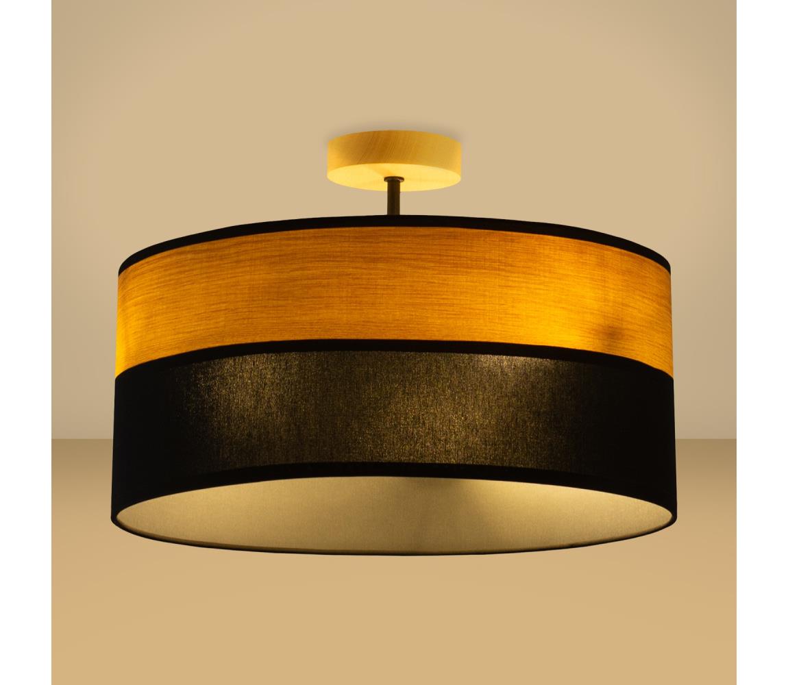 ALBA felületre szerelt csillár 3xE27/15W/230V, átmérő 40 cm, fekete/barna P