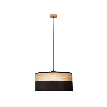 ALBA kábeles csillár 1x E27/15W/230V, átmérő 45 cm, fekete/barna