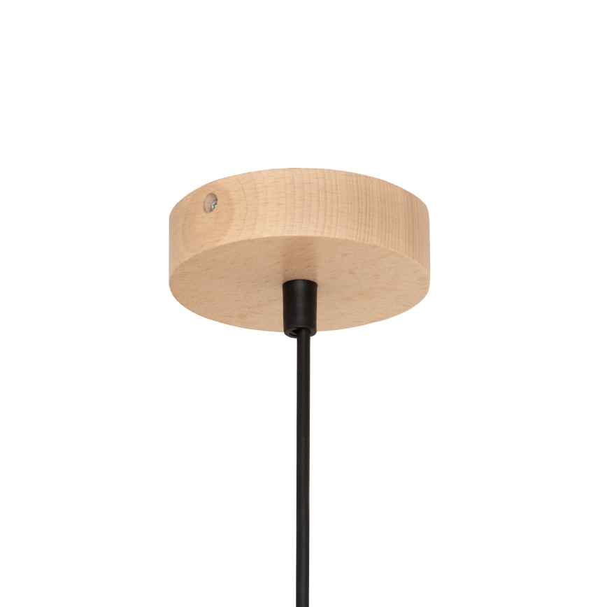 ALBA kábeles csillár 1x E27/15W/230V, átmérő 45 cm, fekete/barna