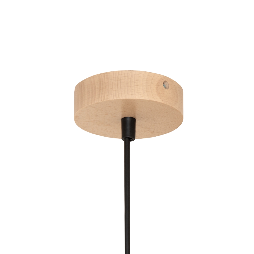 ALBA zsinóros csillár 1xE27/15W/230V átm. 40 cm fekete/barna