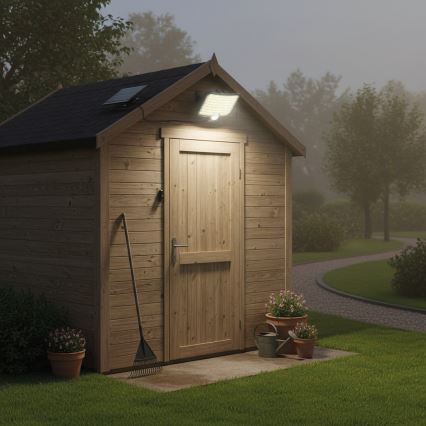 ALEX napelemes LED-reflektor mozgásérzékelővel, 5,5 W, 3,7 V, 1200 mAh, IP44