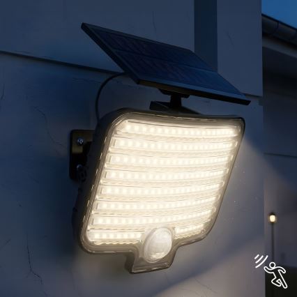 ALEX napelemes LED-reflektor mozgásérzékelővel, 5,5 W, 3,7 V, 1200 mAh, IP44