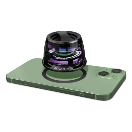 Aligator ABSMB01 - Mágneses hangszóró a MagSafe Mini Beat 400 mAh-hez, fekete