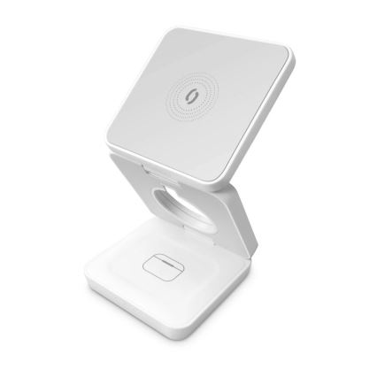Aligator AMS09WT - Vezeték nélküli MagSafe 3 az 1-ben töltőállomás 15W fehér