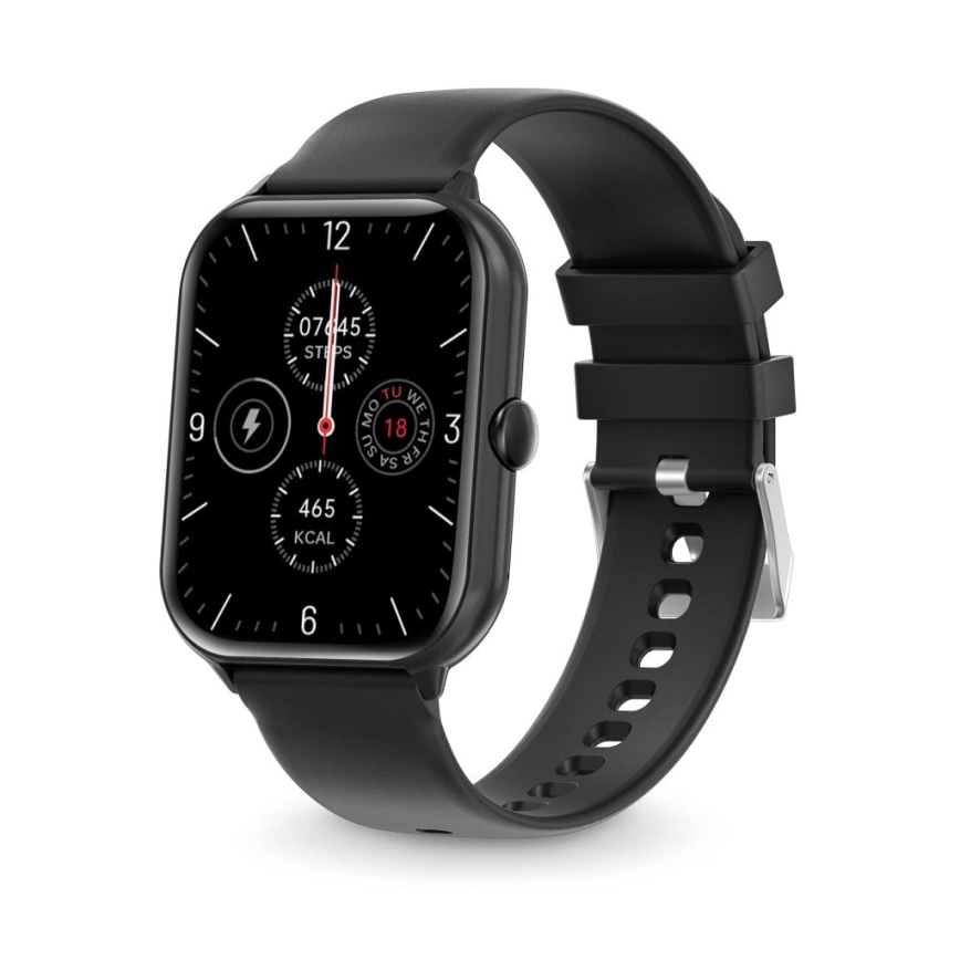 Aligator AW10BK - Watch GO okosóra, 220 mAh, IP67, fekete