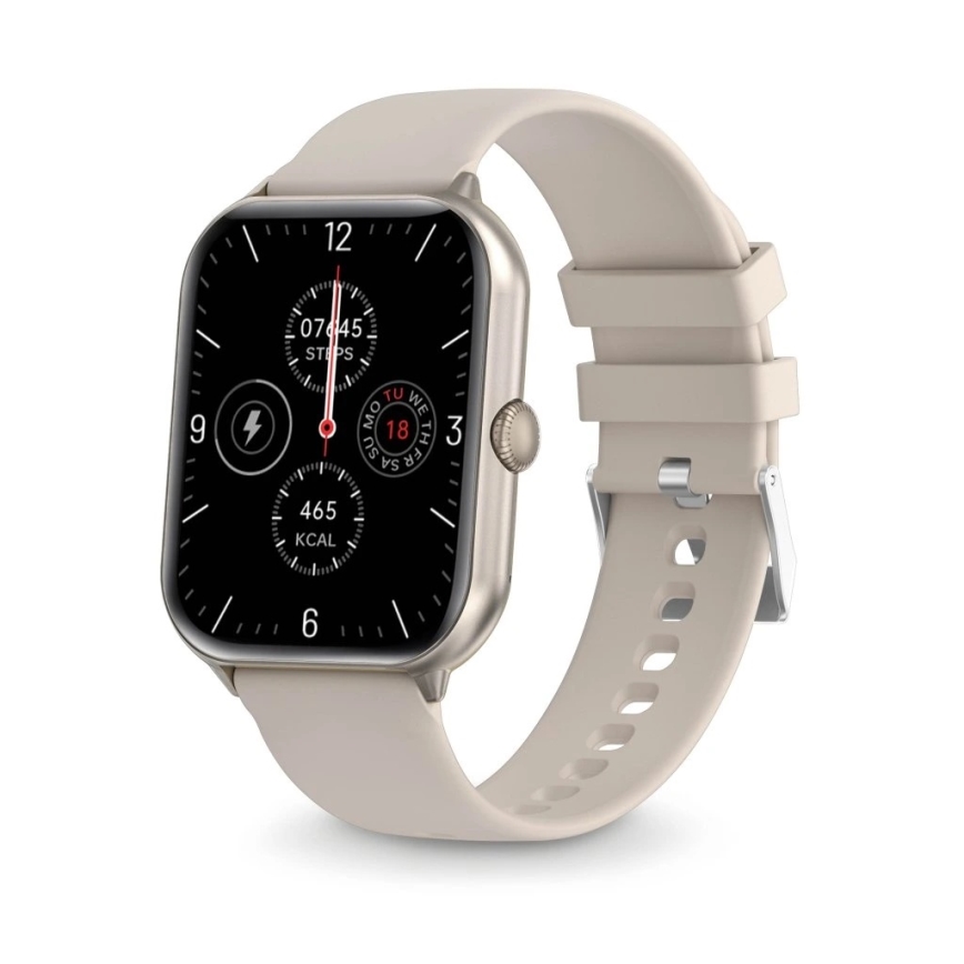 Aligator AW10SR - Okosóra Watch GO 220 mAh IP67 krémszínű