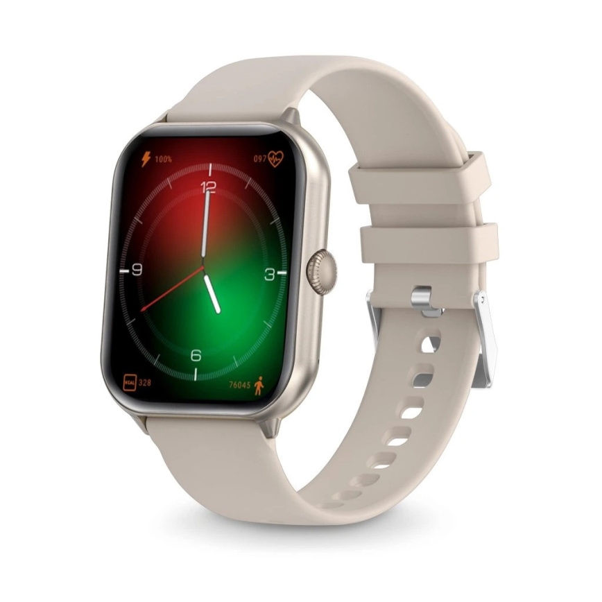 Aligator AW10SR - Okosóra Watch GO 220 mAh IP67 krémszínű