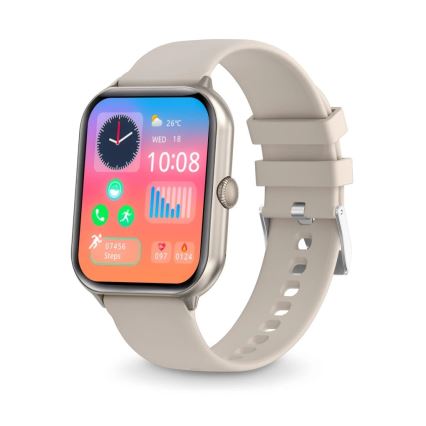 Aligator AW10SR - Okosóra Watch GO 220 mAh IP67 krémszínű