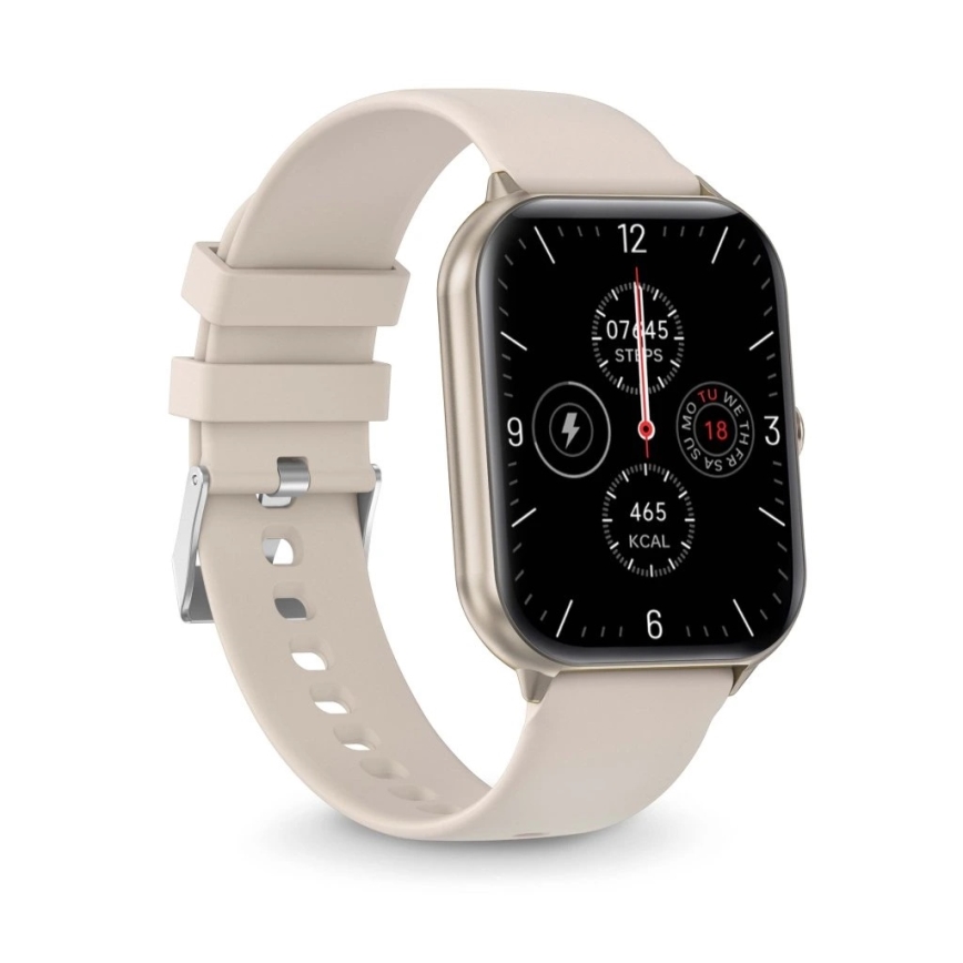 Aligator AW10SR - Okosóra Watch GO 220 mAh IP67 krémszínű