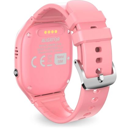 Aligator AW11PK - Watch Junior 2 okosóra, 450 mAh, IP67, Wi‑Fi, rózsaszín