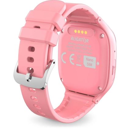 Aligator AW11PK - Watch Junior 2 okosóra, 450 mAh, IP67, Wi‑Fi, rózsaszín