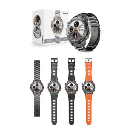 Aligator AW12BK - okosóra Watch GPS 500 mAh IP69K fekete