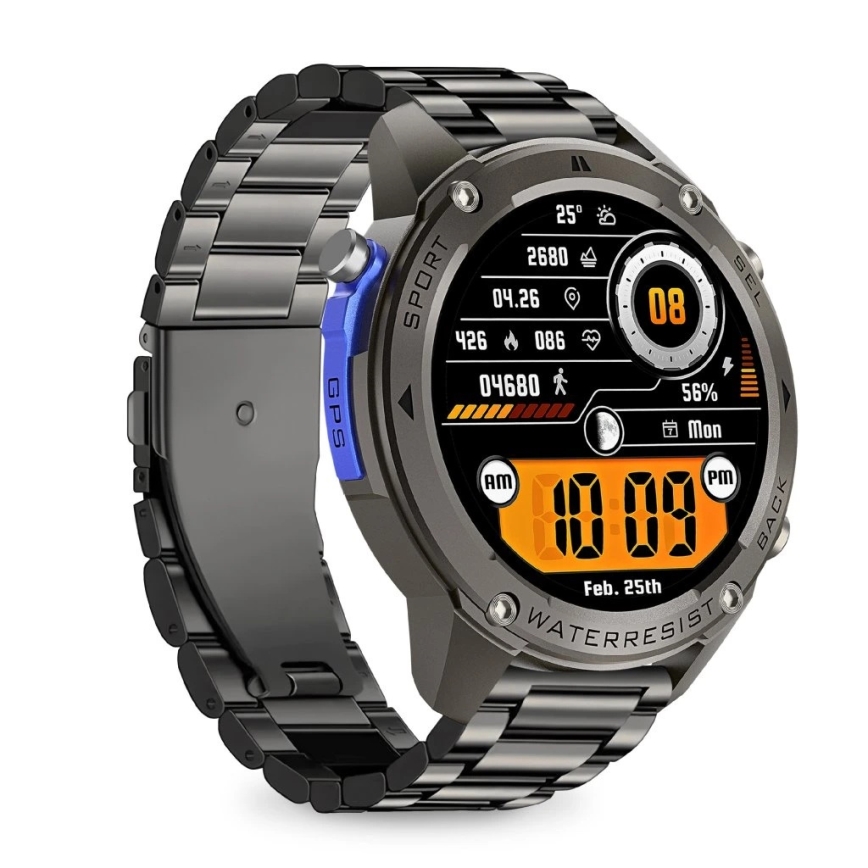 Aligator AW12BK - okosóra Watch GPS 500 mAh IP69K fekete