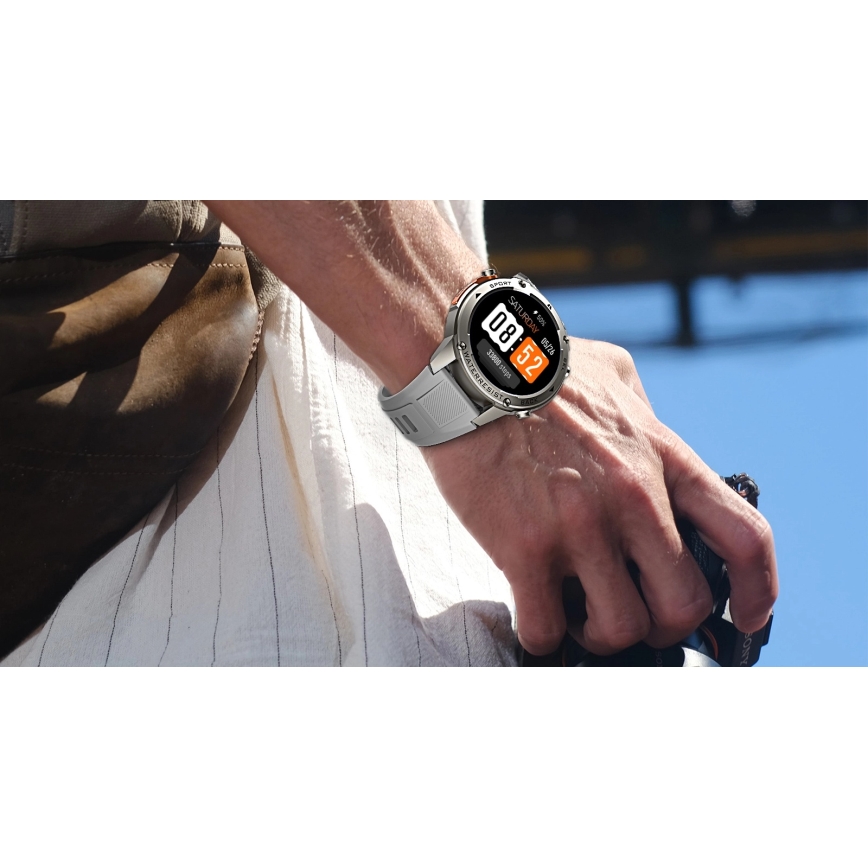 Aligator AW12SR - Okosóra, GPS, 500 mAh, IP69K, ezüstszínű