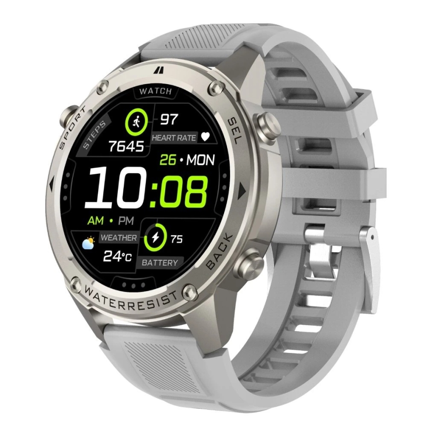 Aligator AW12SR - Okosóra, GPS, 500 mAh, IP69K, ezüstszínű