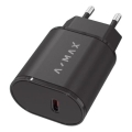 Aligator AX0002V - Gyorstöltő adapter A-MAX Power Delivery 20W USB-C fekete