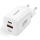 Aligator CHPD0020 - GaN gyorstöltő adapter, 33 W Power Delivery (PD), USB-A + USB-C, fehér