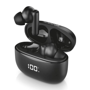 Aligator TWS06 - Pods PRO 3 vezeték nélküli fülhallgatók, 200 mAh töltőtok + 2x 30 mAh, IP30, fekete