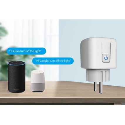 Aligator WAL001 - Okos konnektor 3680W/230V/Típus E/16A Wi-Fi Tuya