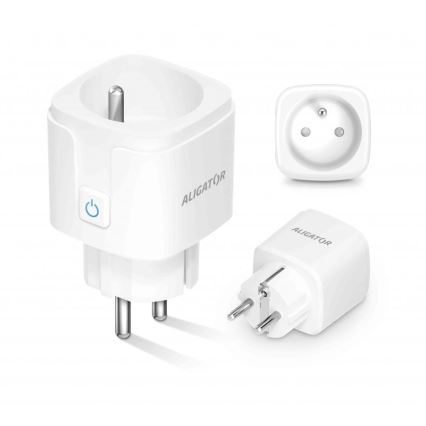 Aligator WAL001 - Okos konnektor 3680W/230V/Típus E/16A Wi-Fi Tuya