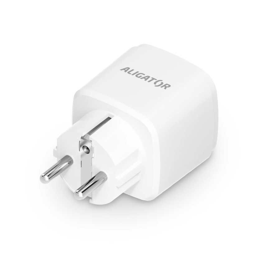 Aligator WAL001 - Okos konnektor 3680W/230V/Típus E/16A Wi-Fi Tuya