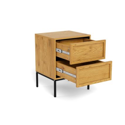 ALIN éjjeliszekrény, 46x40 cm, világosbarna