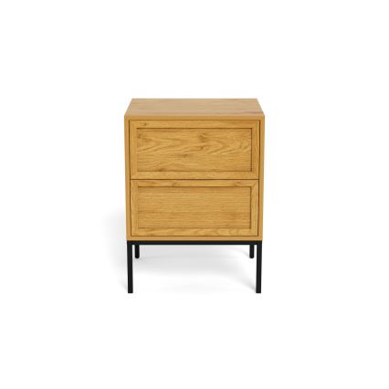 ALIN éjjeliszekrény, 46x40 cm, világosbarna