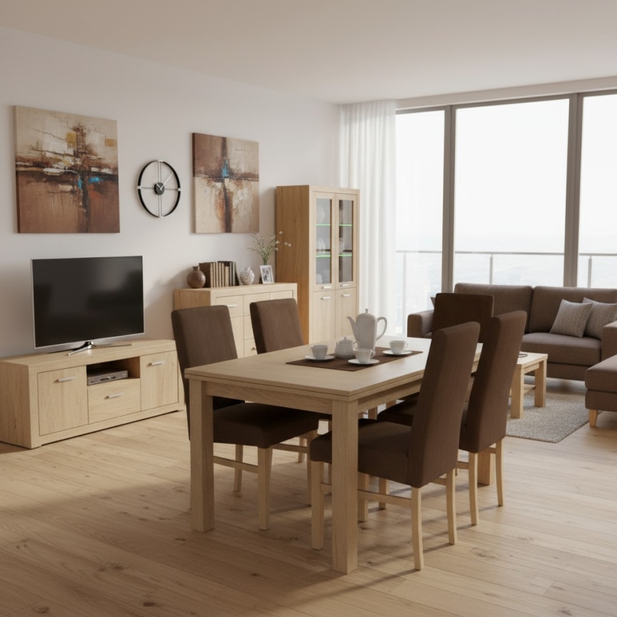 Étkezőszék ALISON barna/tölgy