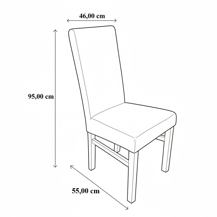 Étkezőszék ALISON barna/tölgy