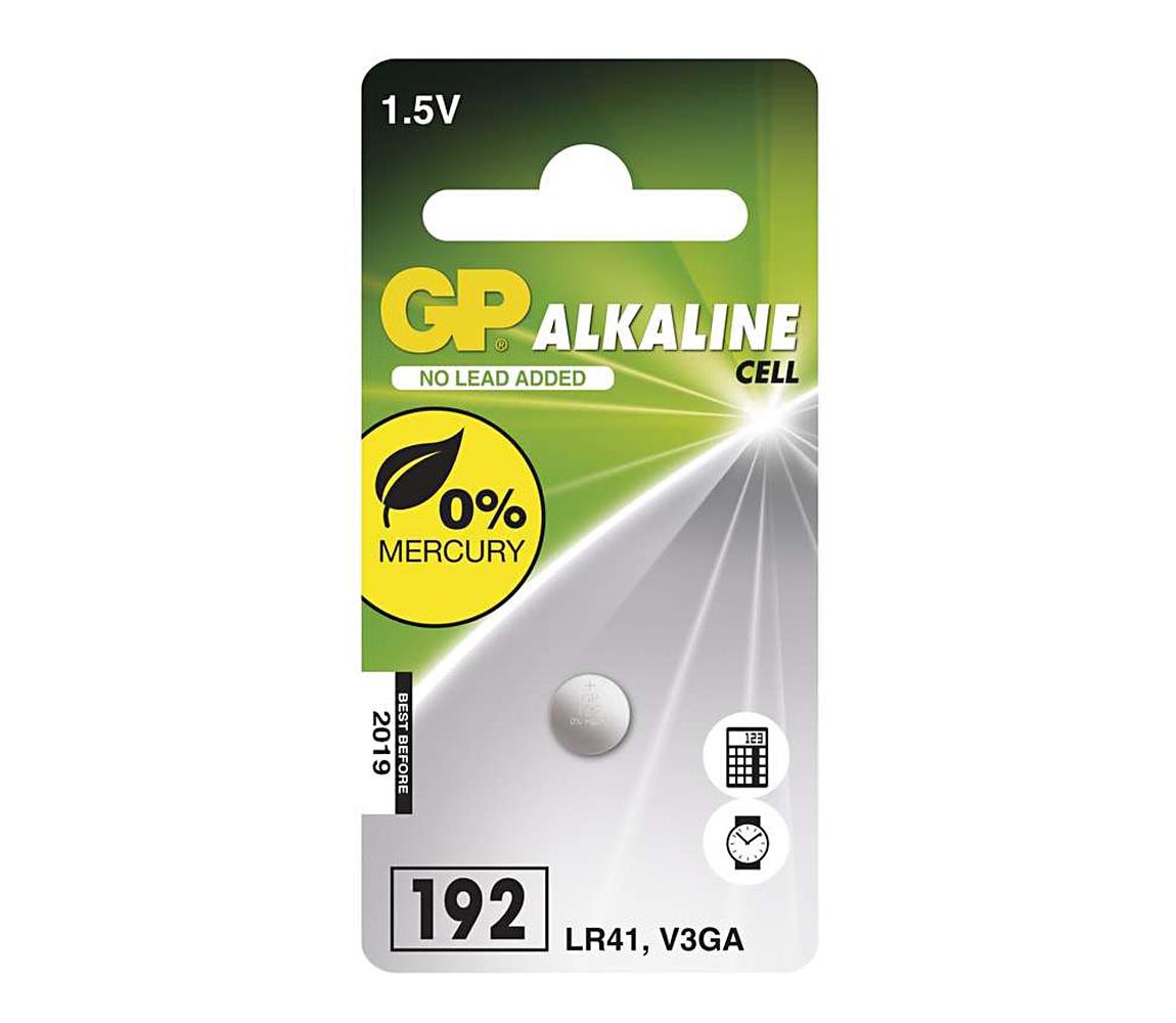 Alkáli gombelem LR41 GP ALKALINE 1,5V/24 mAh B13921