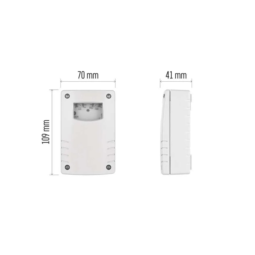 Alkonykapcsoló 1800W/230V IP65 fehér