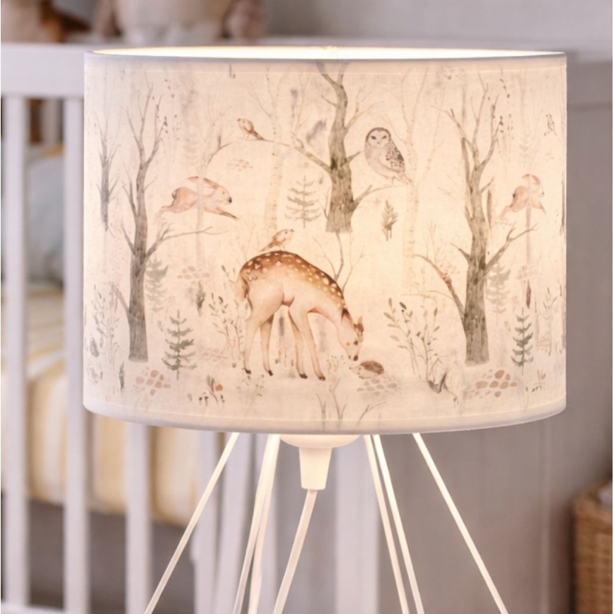 Állatfigurás gyerek asztali lámpa KIDS ROOM 1xE27/60W/230V Ø 18 cm