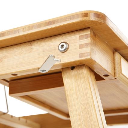 Állítható, ágyra helyezhető laptopasztal LAT, barna