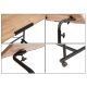 Állítható asztal ARIS 99x70 cm barna/fekete