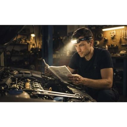 Állítható fényerejű, újratölthető LED fejlámpa/3xAAA/1000 mAh 3,7V