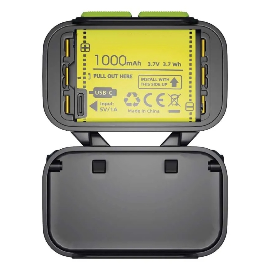 Állítható fényerejű, újratölthető LED fejlámpa/3xAAA/1000 mAh 3,7V
