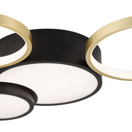 Állítható fényerejű mennyezeti lámpa ALIZEE LED/30W/230V 3000-6500K fekete/arany