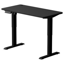 Állítható magasságú asztal LEVANO 120x60 cm fekete