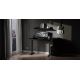 Állítható magasságú asztal LEVANO 120x60 cm fekete