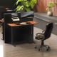 Állítható magasságú asztal LEVANO 140x60 cm fa/fekete