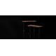 Állítható magasságú asztal LEVANO 140x60 cm fa/fekete
