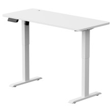 Állítható magasságú asztal LEVANO 140x60 cm fehér