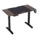 Állítható magasságú gaming asztal CONTROL 110x60 cm barna/fekete