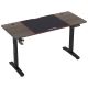 Állítható magasságú gaming asztal CONTROL 140x60 cm barna/fekete