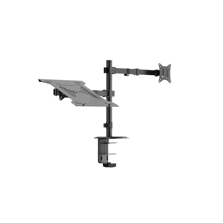 Állítható monitor és laptop tartó LEVANO fekete