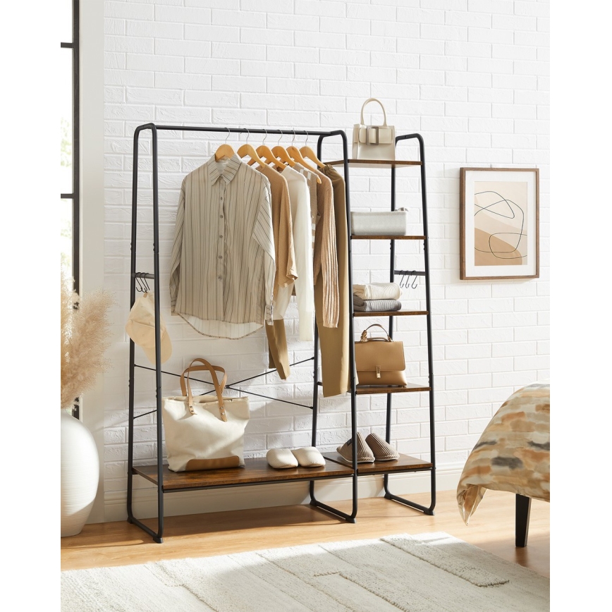 Álló fogas LINEA barna/fekete