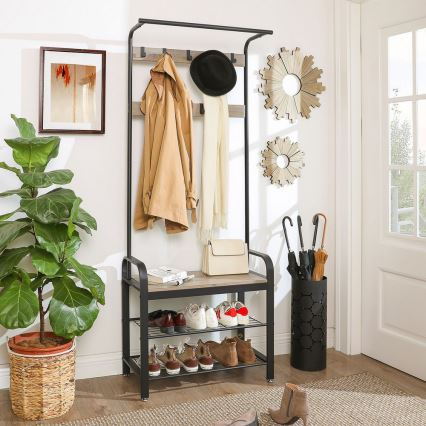 Álló fogas NAVOR barna/fekete