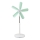Álló ventilátor 15 W/230 V, 100 cm, fehér/zöld