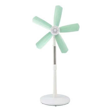 Álló ventilátor 15W/230V, átmérő 50 cm, fehér/zöld