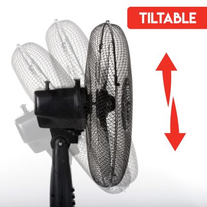 Álló ventilátor 40W/230V á. 40 cm fekete